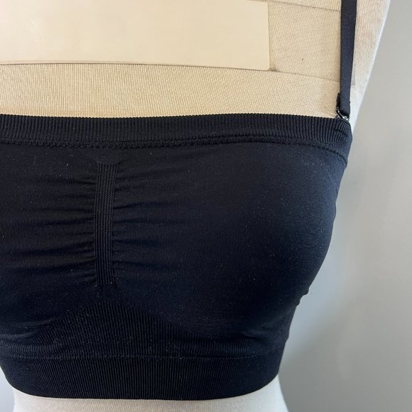 NWOT NORDSTROM Bare Convertible Strapless Bandeau Bra in Black (M) - Picture 5 of 14